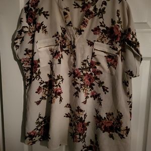 Flower And Feather Top